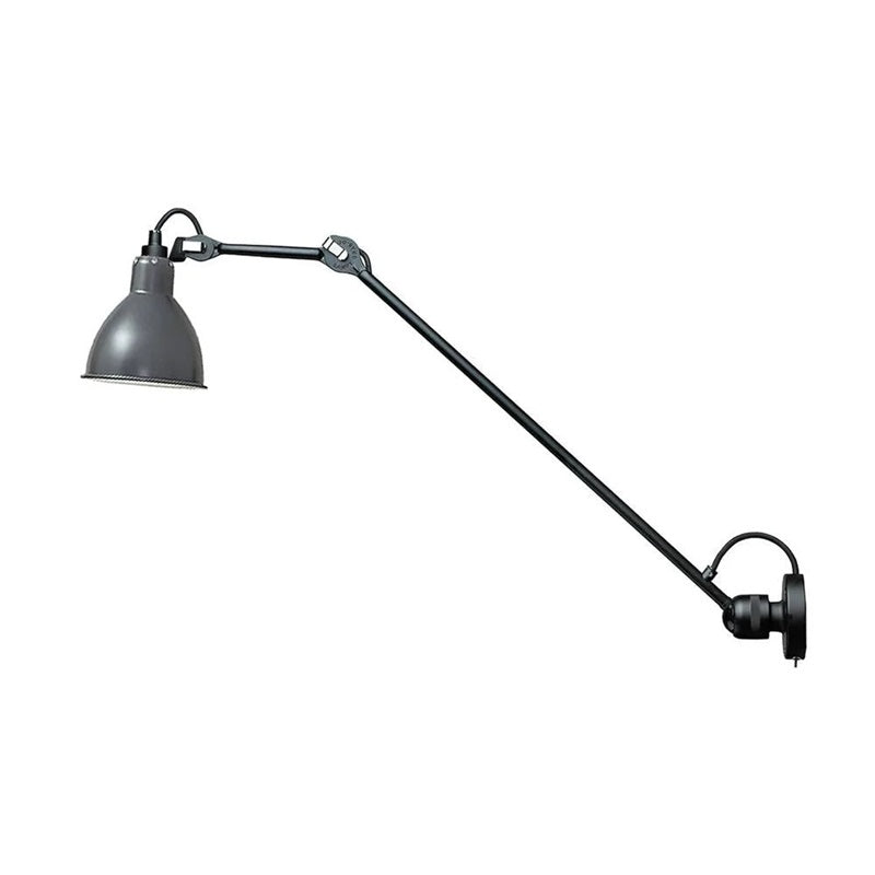 Matte Black Wall Lamp With Adjustable Arm For Reading Corner