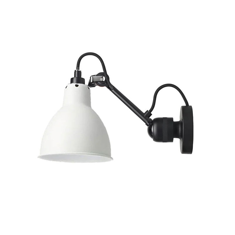 Matte Black Wall Lamp With Adjustable Arm For Reading Corner