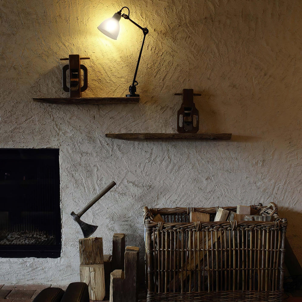 Matte Black Wall Lamp With Adjustable Arm For Reading Corner
