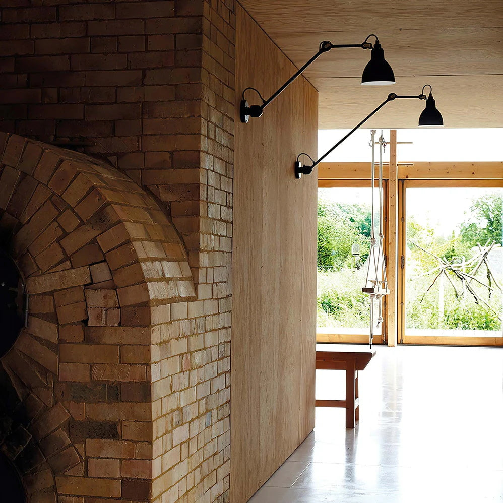Matte Black Wall Lamp With Adjustable Arm For Reading Corner