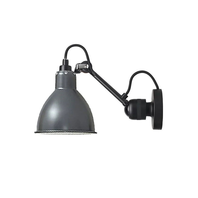Matte Black Wall Lamp With Adjustable Arm For Reading Corner