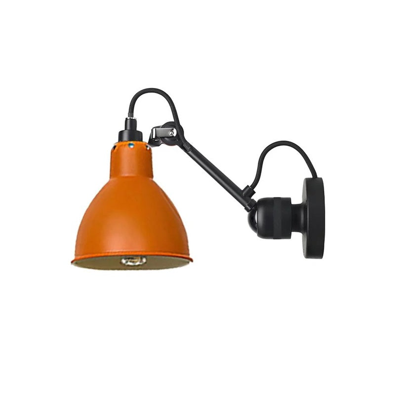 Matte Black Wall Lamp With Adjustable Arm For Reading Corner