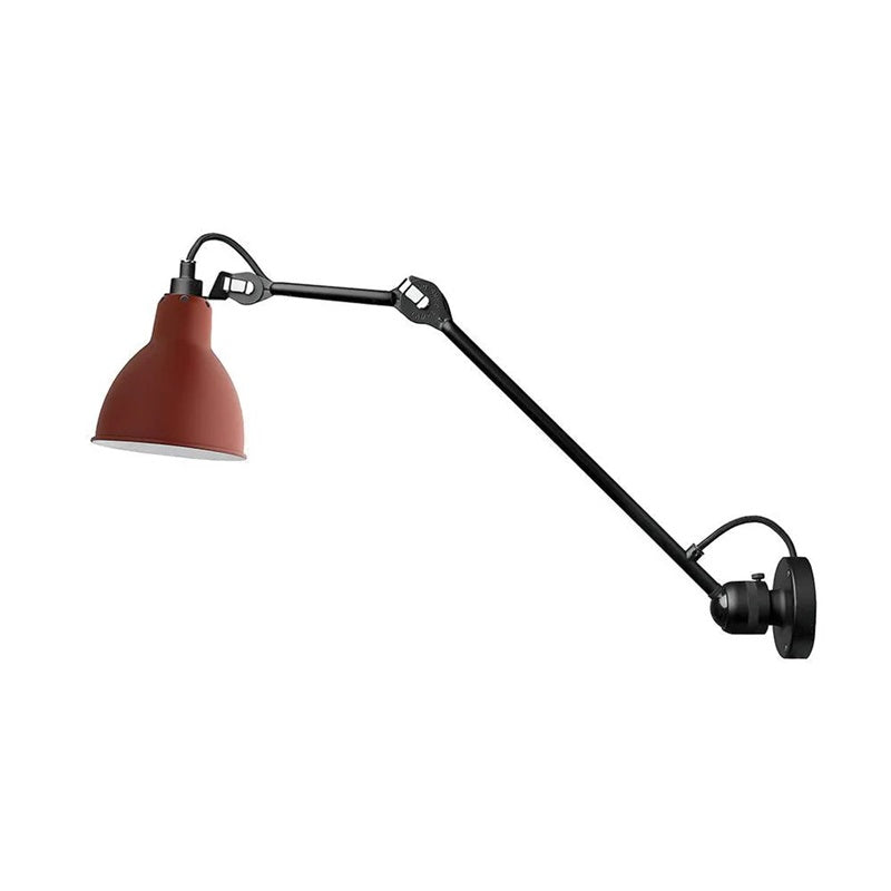 Matte Black Wall Lamp With Adjustable Arm For Reading Corner