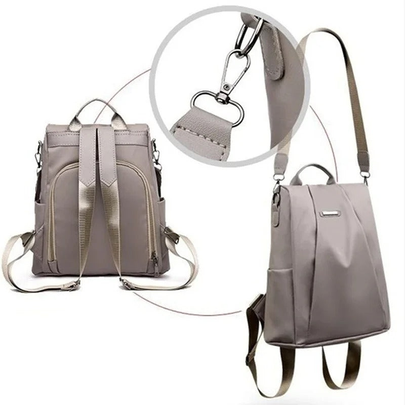 Nylon Backpack — Lightweight Water-Resistant Exterior