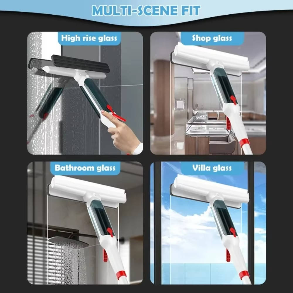 Telescoping Window Cleaning Wand — Adjustable Reach Pole, Ergonomic Grip