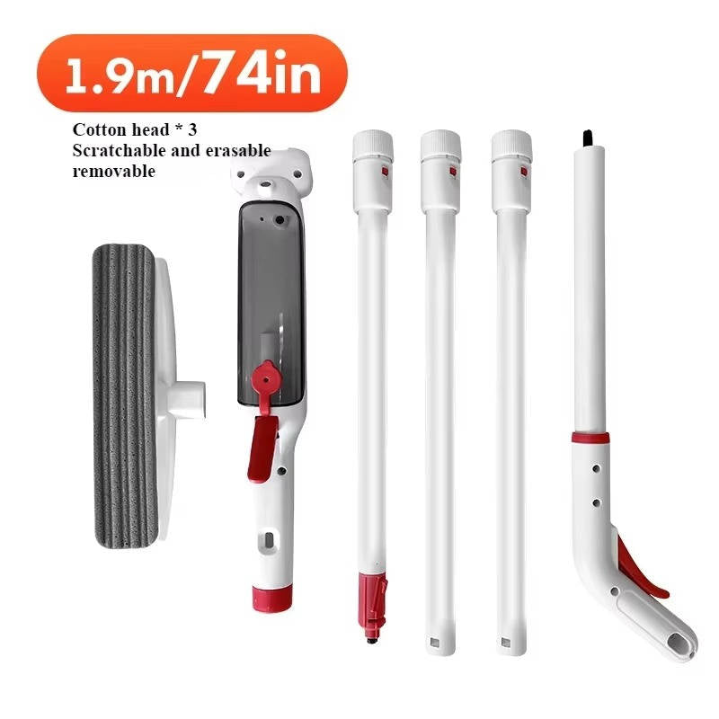 Telescoping Window Cleaning Wand — Adjustable Reach Pole, Ergonomic Grip