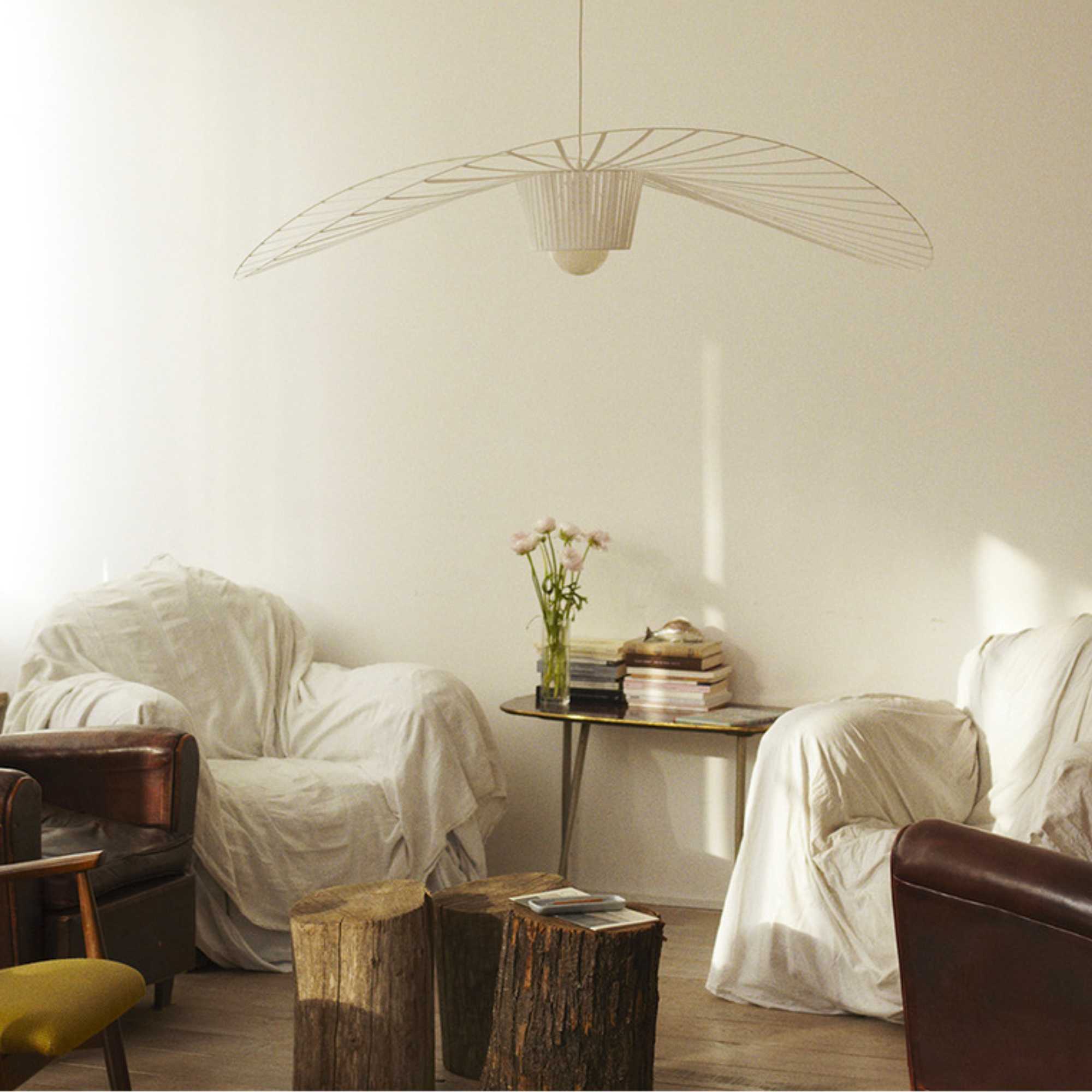 Vertigo Fiberglass Pendant Light With Flowing Silhouette Modern Sculpture