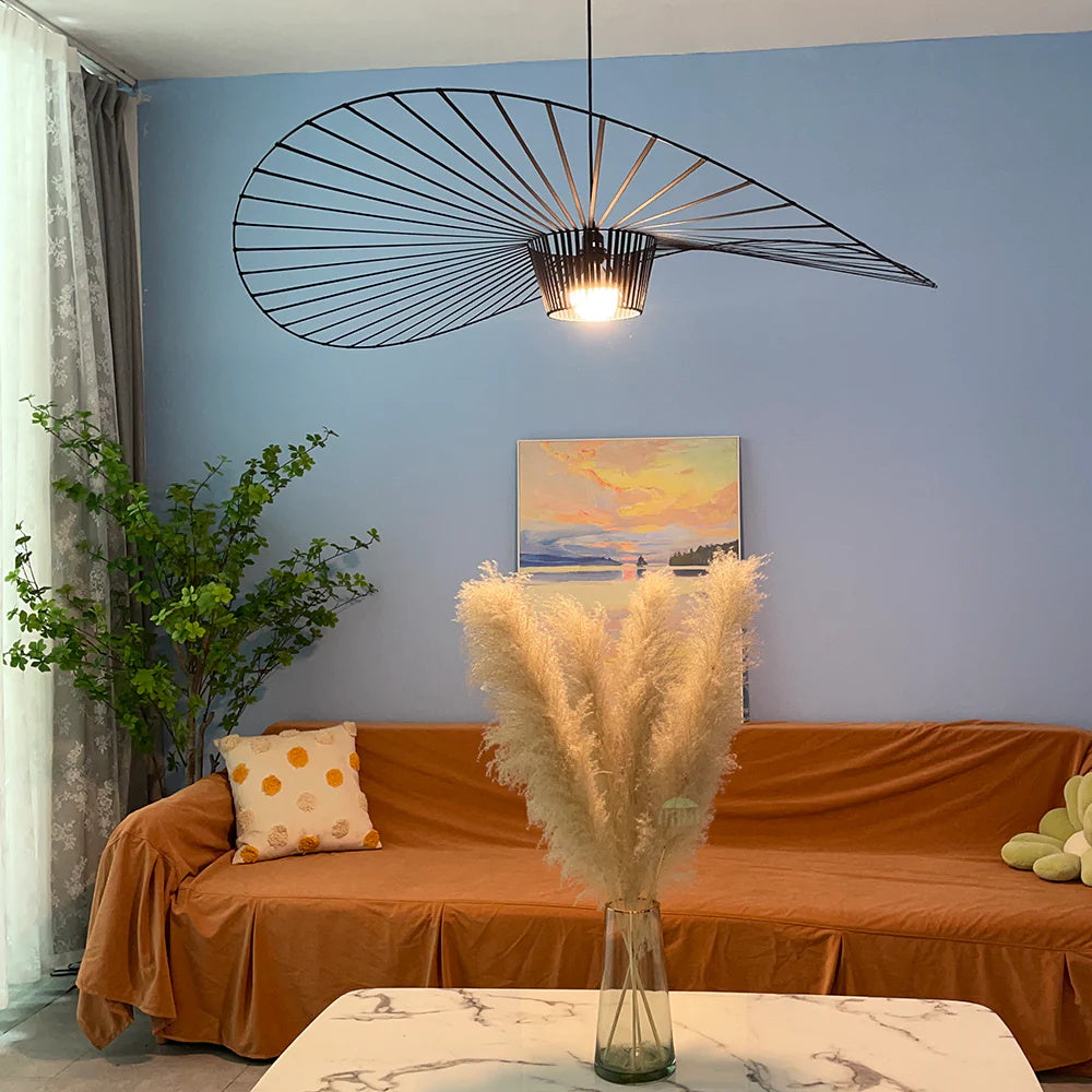 Vertigo Fiberglass Pendant Light With Flowing Silhouette Modern Sculpture