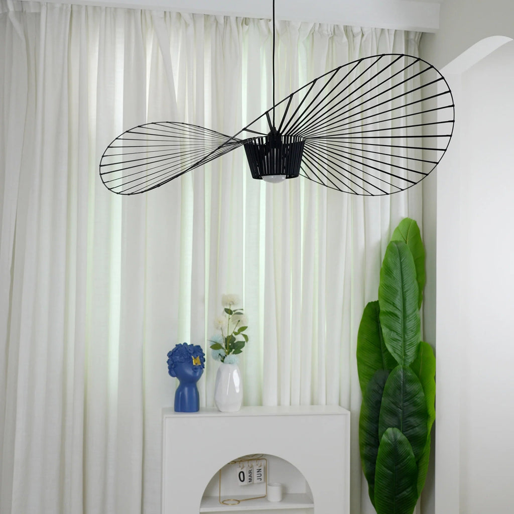 Vertigo Fiberglass Pendant Light With Flowing Silhouette Modern Sculpture