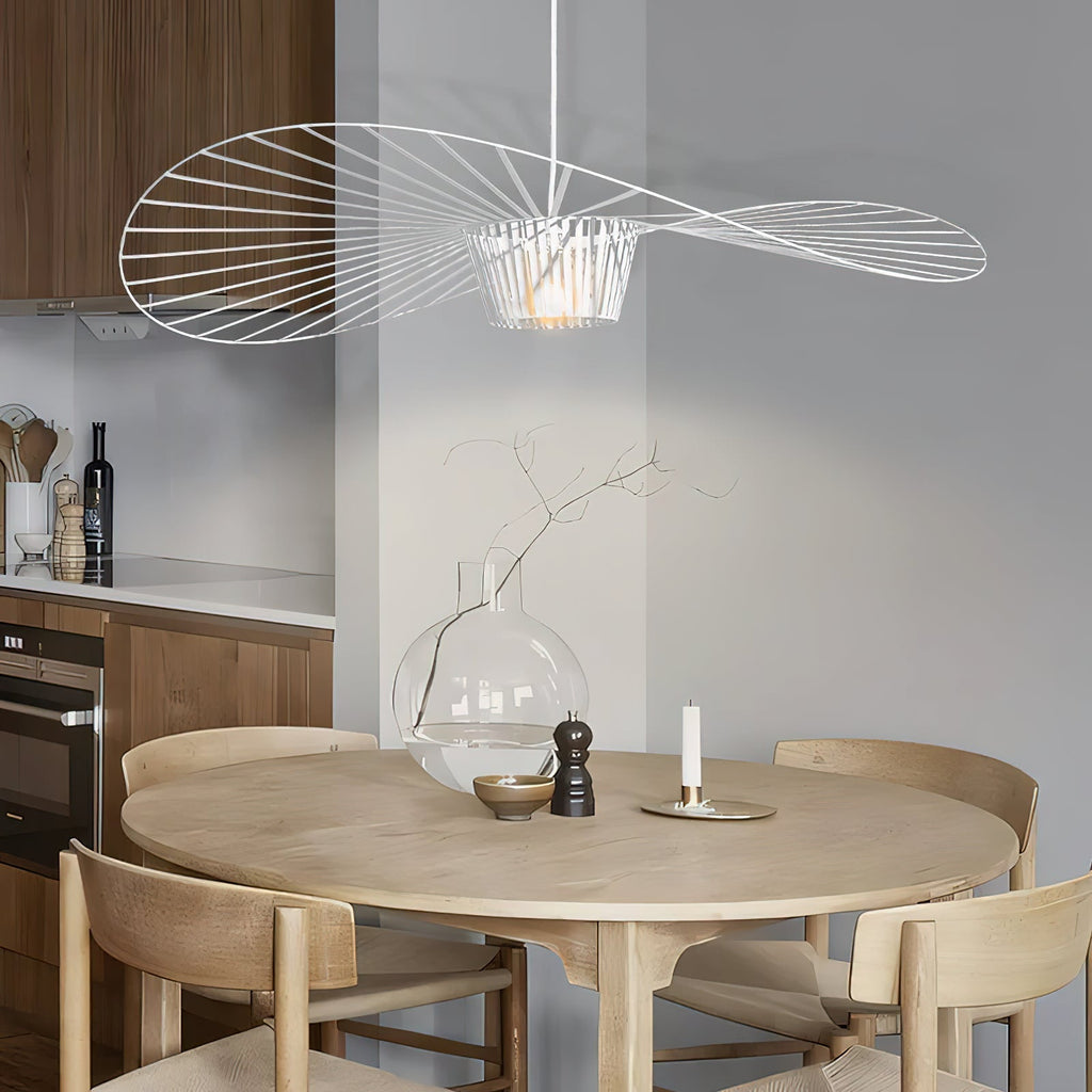 Vertigo Fiberglass Pendant Light With Flowing Silhouette Modern Sculpture