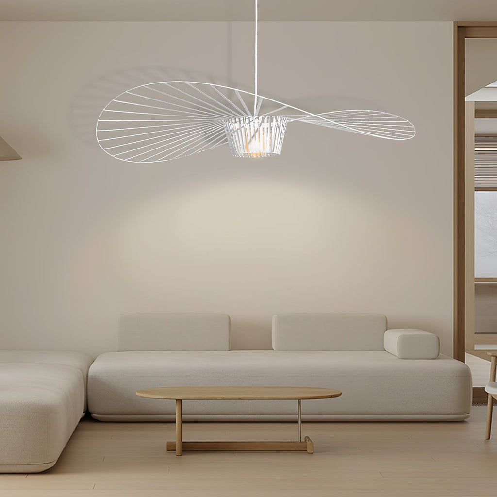 Vertigo Fiberglass Pendant Light With Flowing Silhouette Modern Sculpture