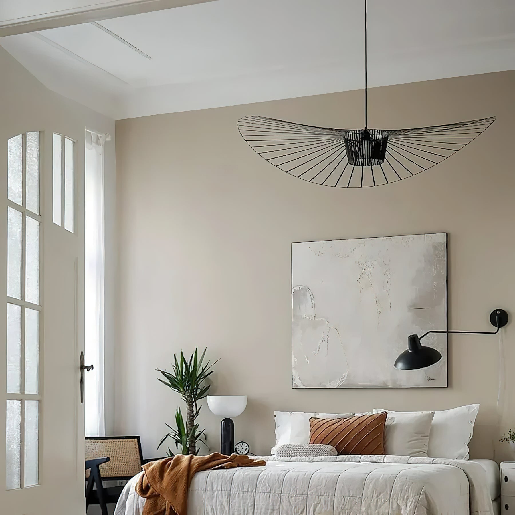 Vertigo Fiberglass Pendant Light With Flowing Silhouette Modern Sculpture