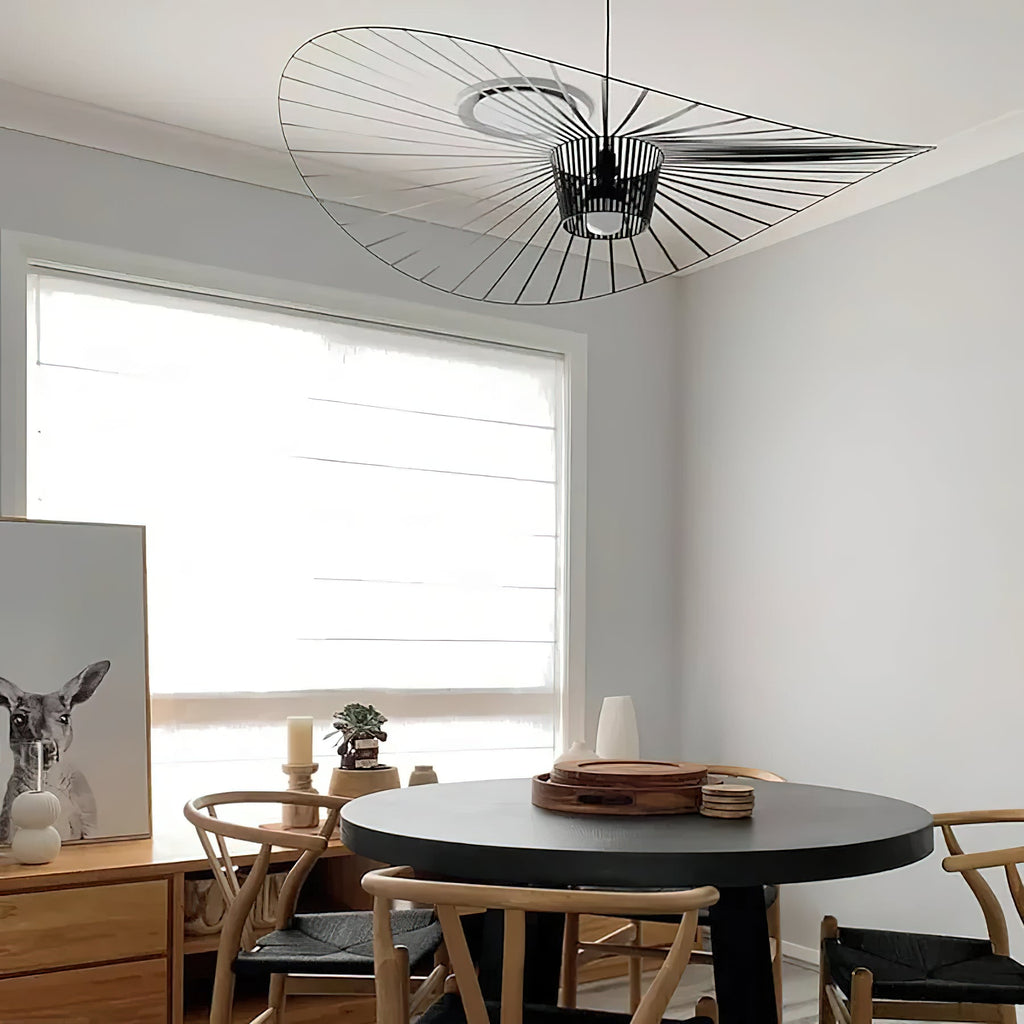 Vertigo Fiberglass Pendant Light With Flowing Silhouette Modern Sculpture