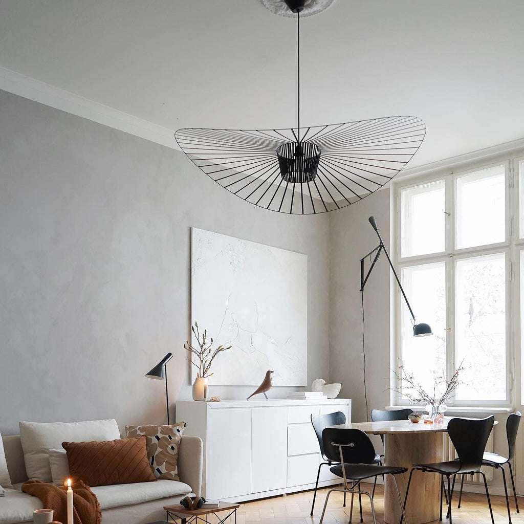 Vertigo Fiberglass Pendant Light With Flowing Silhouette Modern Sculpture