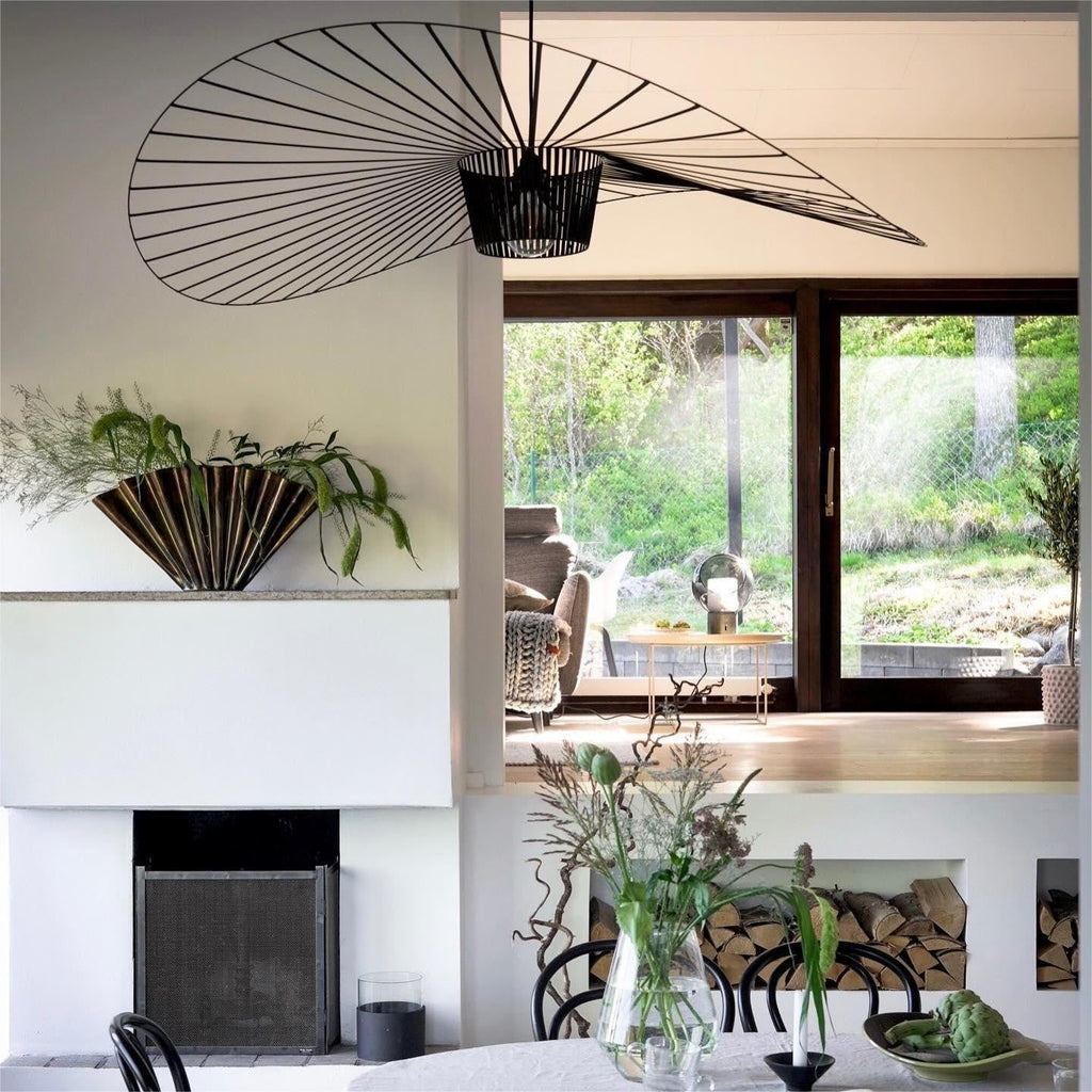 Vertigo Fiberglass Pendant Light With Flowing Silhouette Modern Sculpture