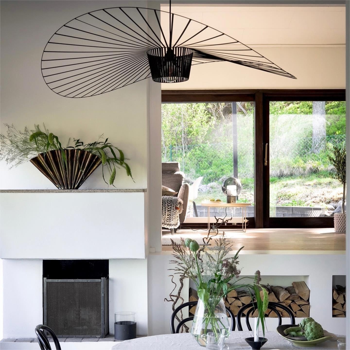 Vertigo Fiberglass Pendant Light With Flowing Silhouette Modern Sculpture