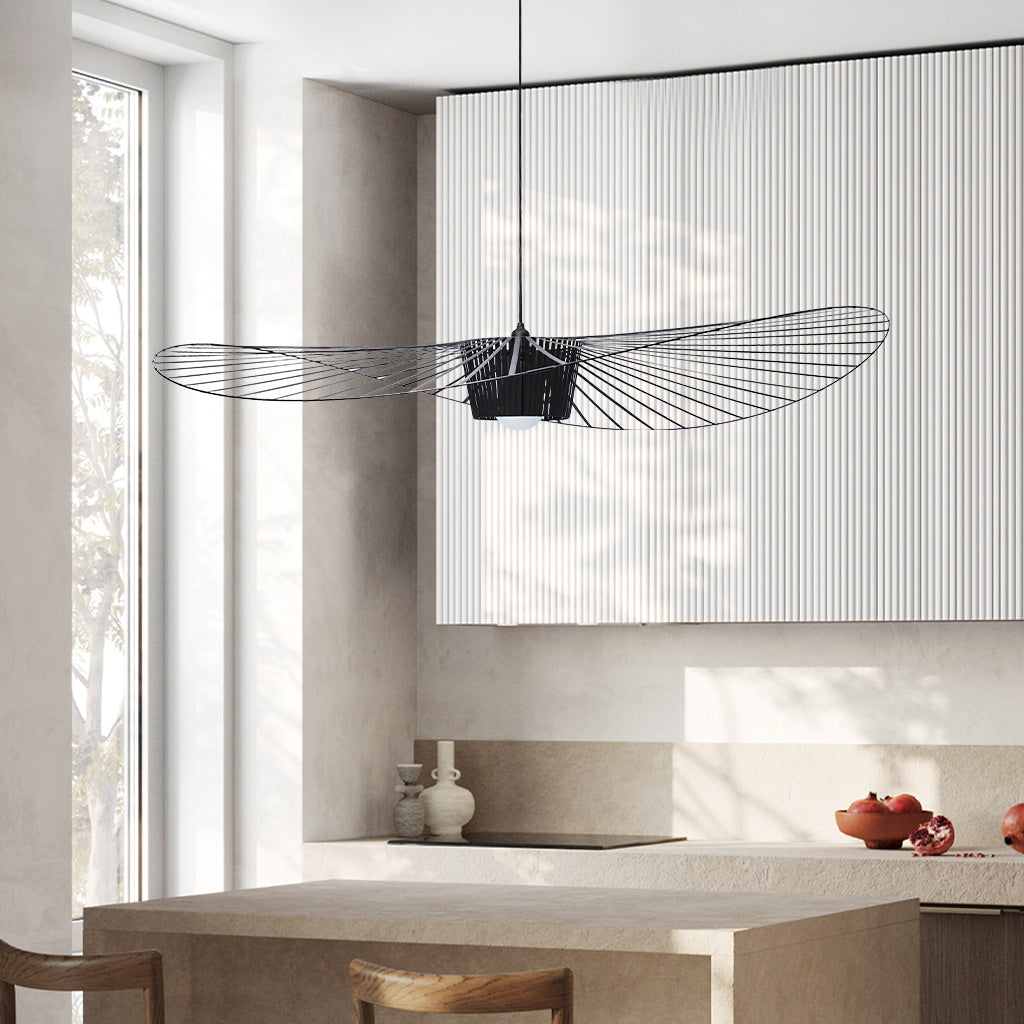 Vertigo Fiberglass Pendant Light With Flowing Silhouette Modern Sculpture
