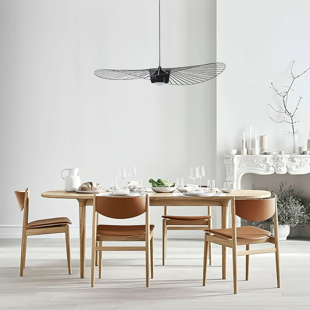Vertigo Fiberglass Pendant Light With Flowing Silhouette Modern Sculpture