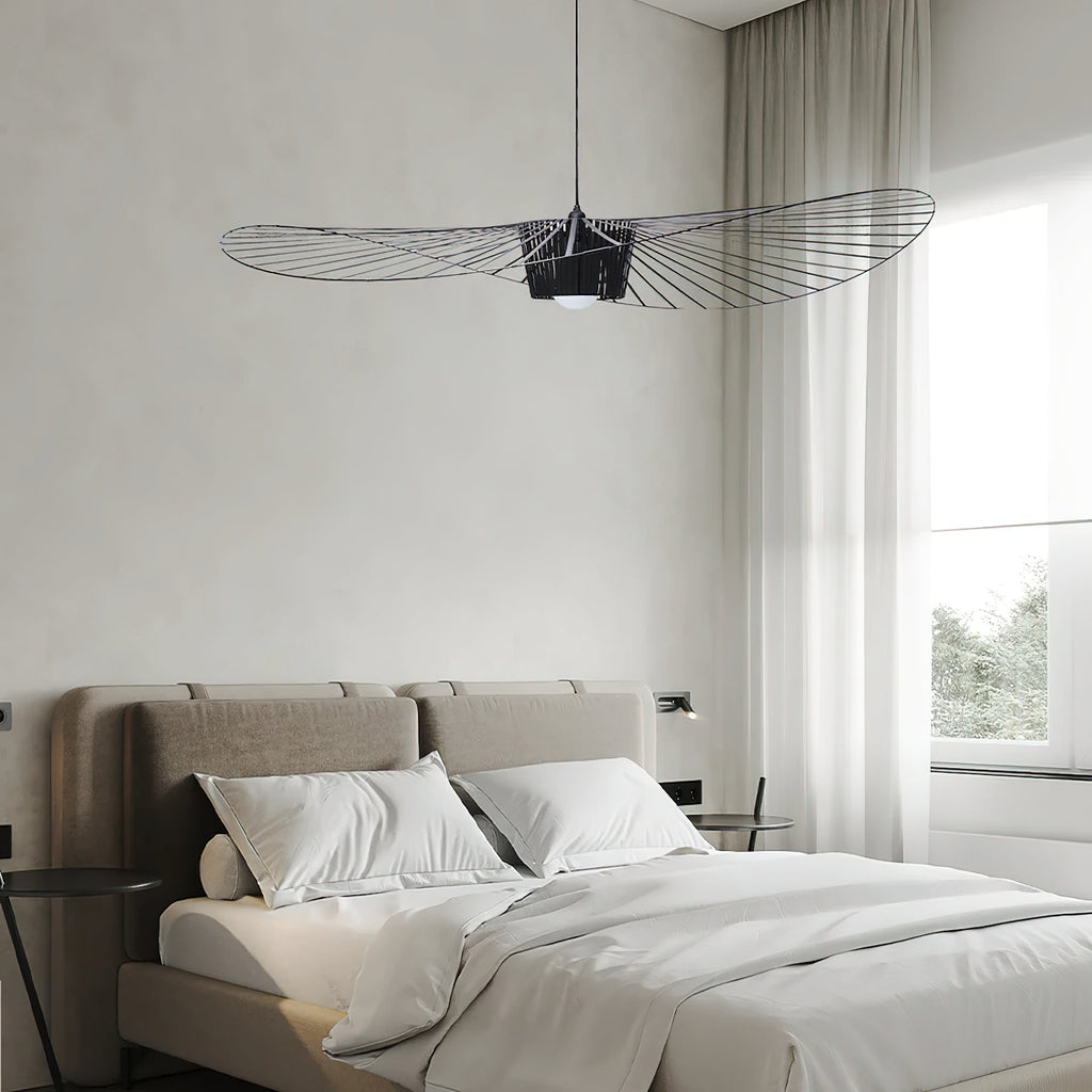 Vertigo Fiberglass Pendant Light With Flowing Silhouette Modern Sculpture