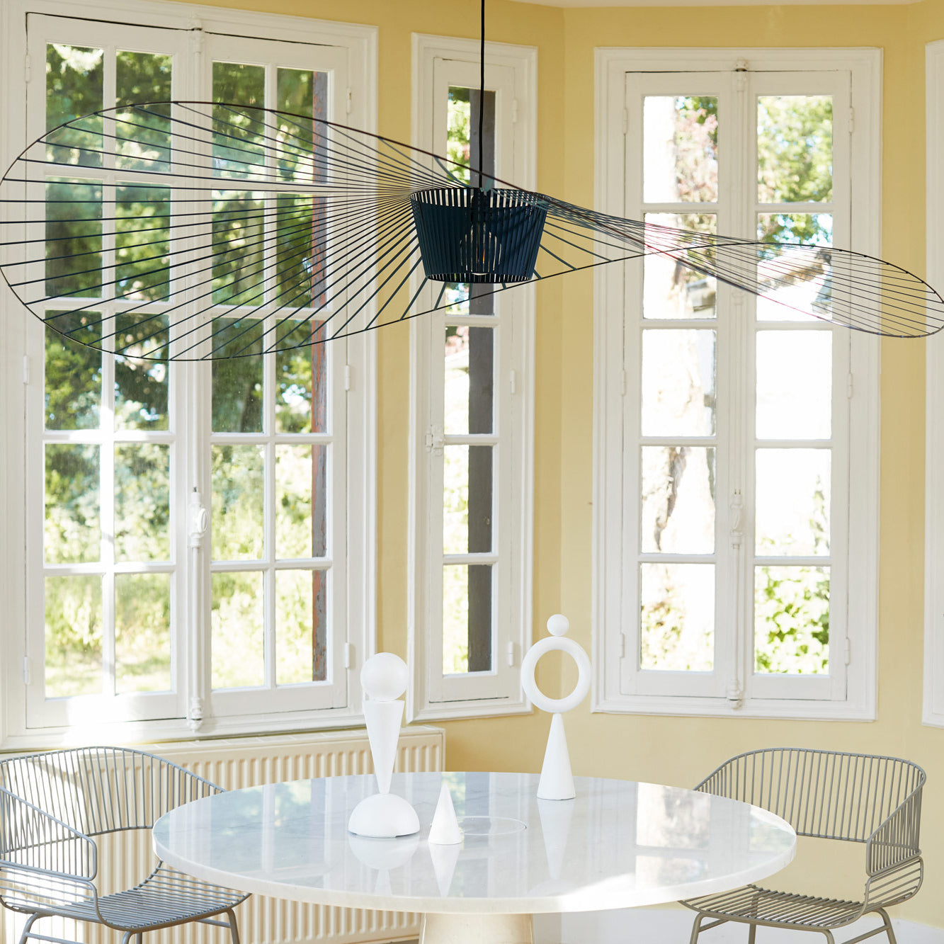 Vertigo Fiberglass Pendant Light With Flowing Silhouette Modern Sculpture