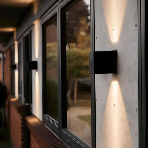 Lampă de perete LED cubică din aluminiu, cu unghi ajustabil, pentru holuri și camere de zi