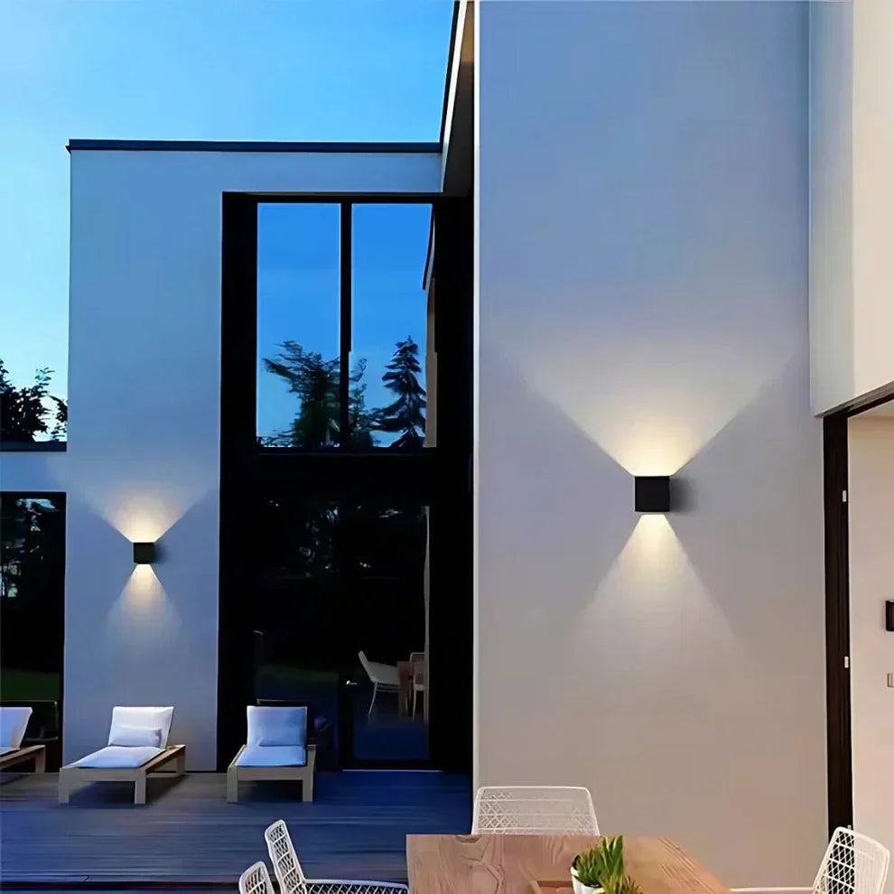 Aluminum Cube LED Wall Lamp With Adjustable Angle For Hallways And Living Rooms