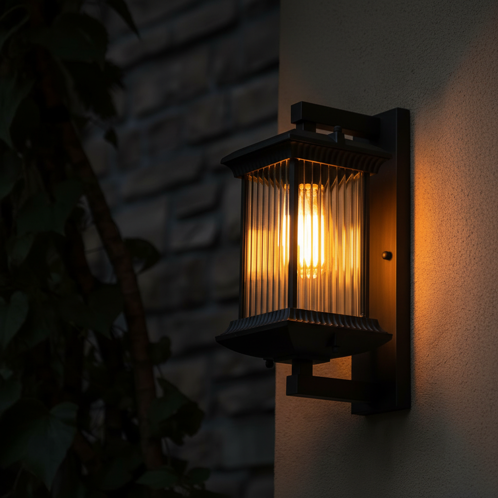 Lumera Exterior Architectural Wall Light For Facades In A Glass And Aluminum Fixture