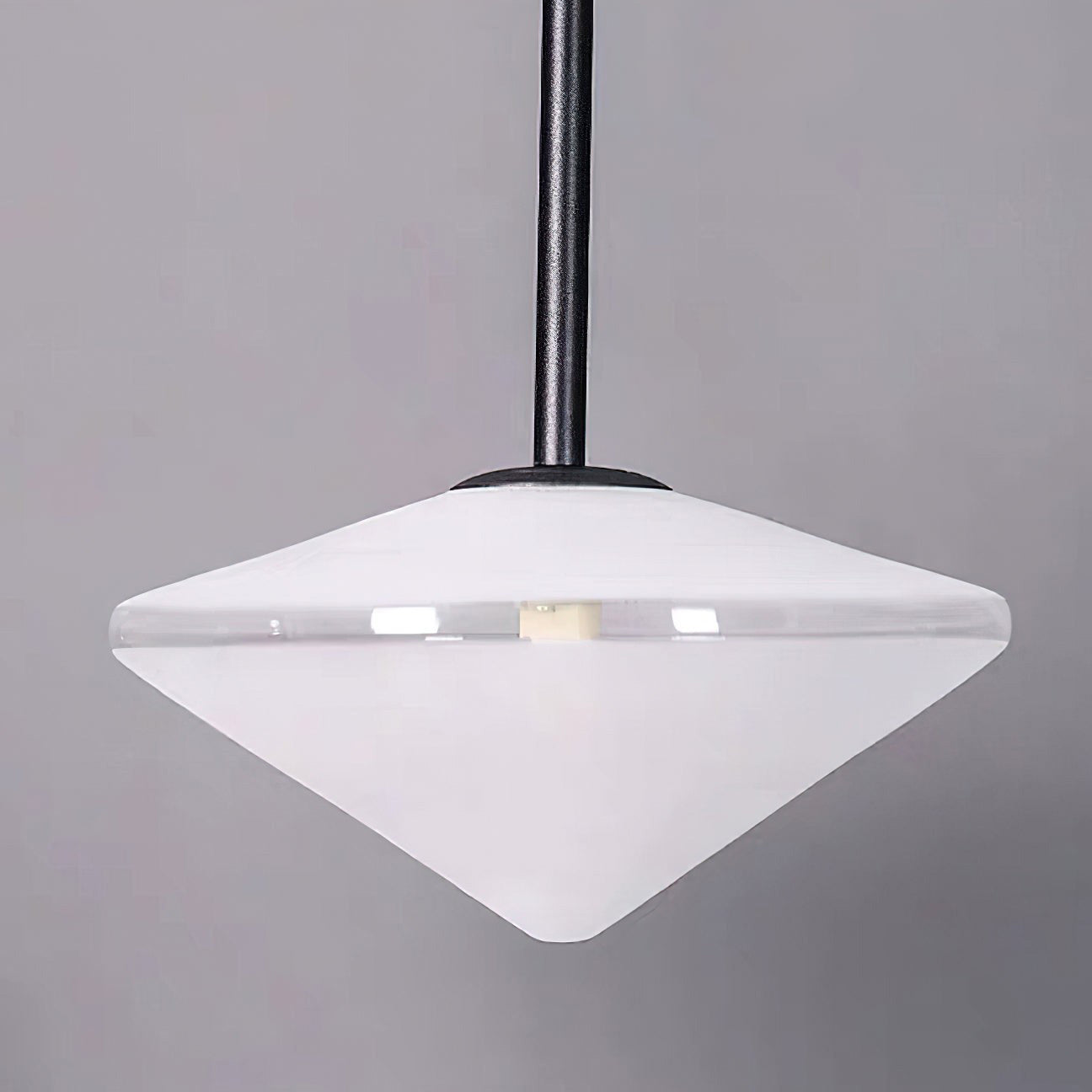 Plug Model Wall Lamp With Adjustable Swivel Arm And Blown Glass Shade