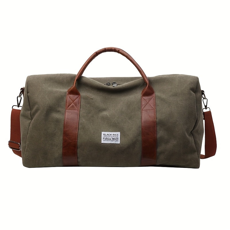 Vintage Washed Duffel Bag — Spacious Interior, Sturdy Construction