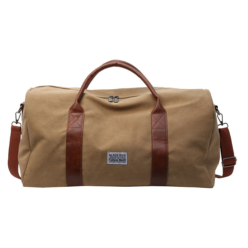 Vintage Washed Duffel Bag — Spacious Interior, Sturdy Construction