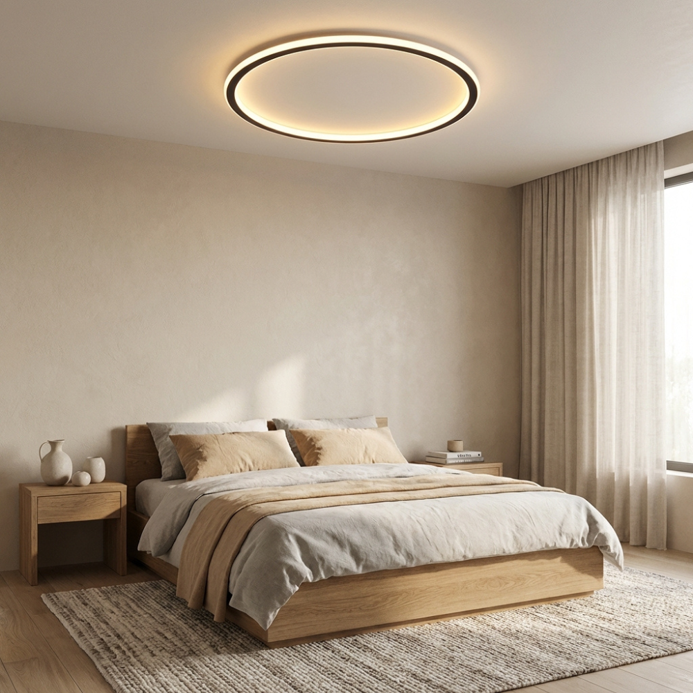 LumaNova Round Ceiling Light With Scandinavian Design For Indoor Living Spaces In Modern Interiors