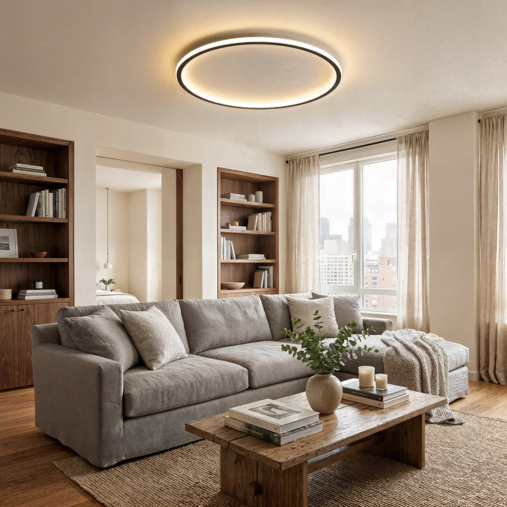 LumaNova Round Ceiling Light With Scandinavian Design For Indoor Living Spaces In Modern Interiors