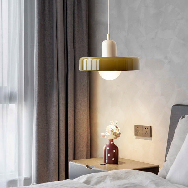 Bauhaus Style Glass Pendant Light For Dining And Living Areas