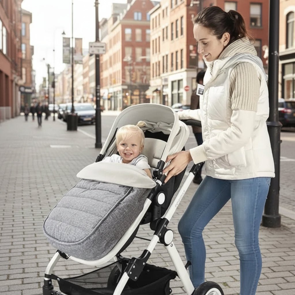 SnowNest Universal Stroller Footmuff — Weatherproof Outer Layer, Soft Inner Lining, Wind Resistant