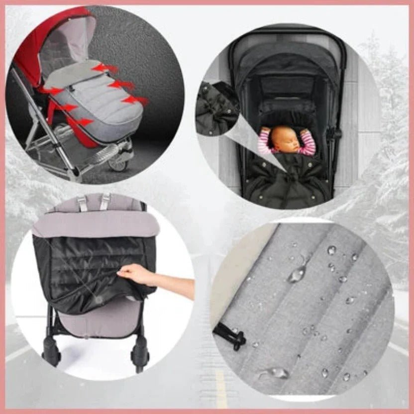 SnowNest Universal Stroller Footmuff — Weatherproof Outer Layer, Soft Inner Lining, Wind Resistant