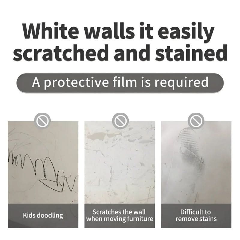 Folie transparentă PureShield pentru protecția pereților — Strat invizibil durabil