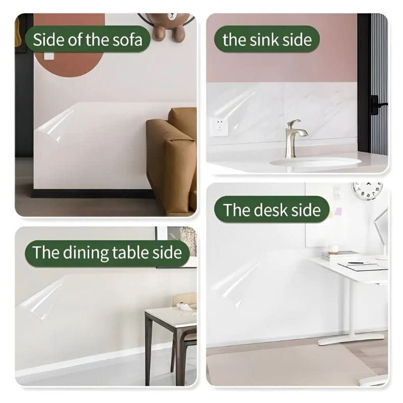 Folie transparentă PureShield pentru protecția pereților — Strat invizibil durabil