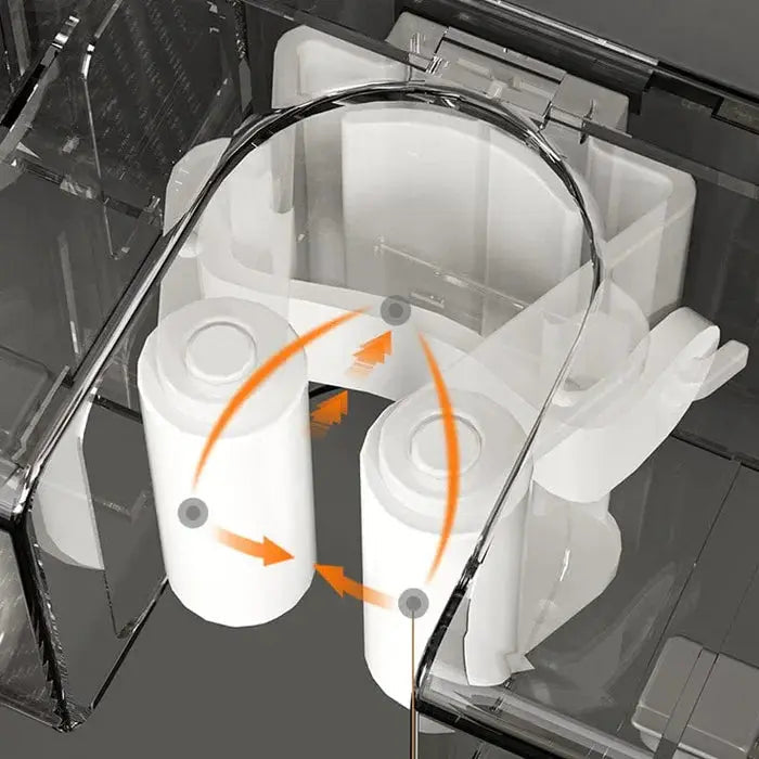 Wall-Mounted Broom Mop Organizer With Four Hangers And Five Hooks