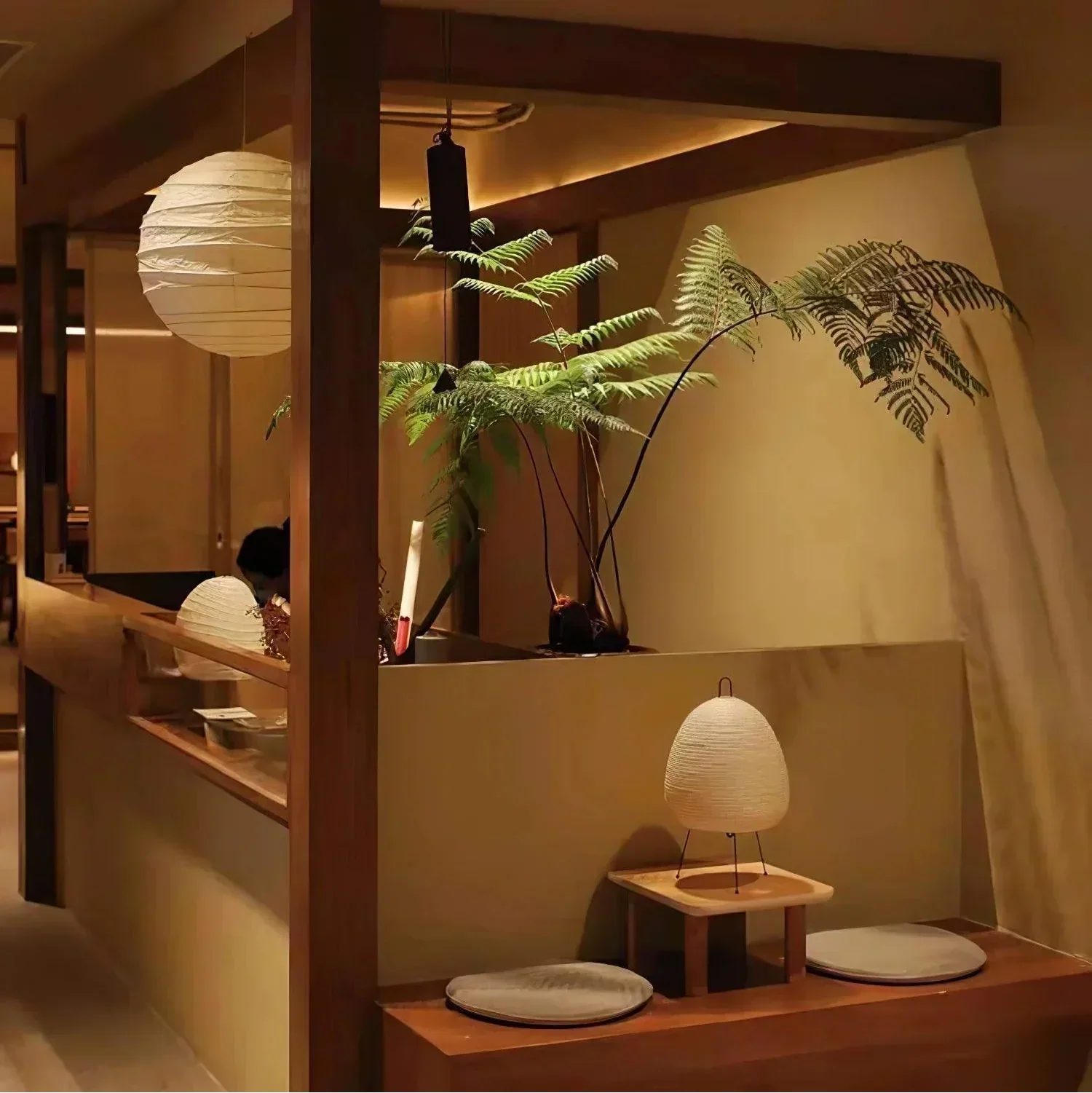 Indoor Ceiling Light Pendant With Rice Paper Sphere Shade For Elegant Home Interiors In Living Rooms And Entryways