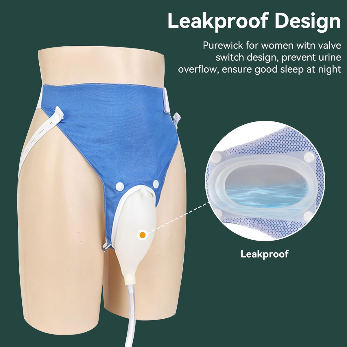 Wearable Waste Collection Bag — 1000ml Capacity, Adjustable Waist & Leg Straps