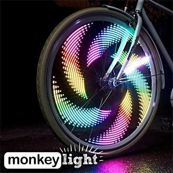 Bike Spoke LED Beacons — Motion-Sensitive, Colorful Rotating Patterns