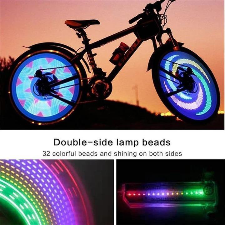Bike Spoke LED Beacons — Motion-Sensitive, Colorful Rotating Patterns