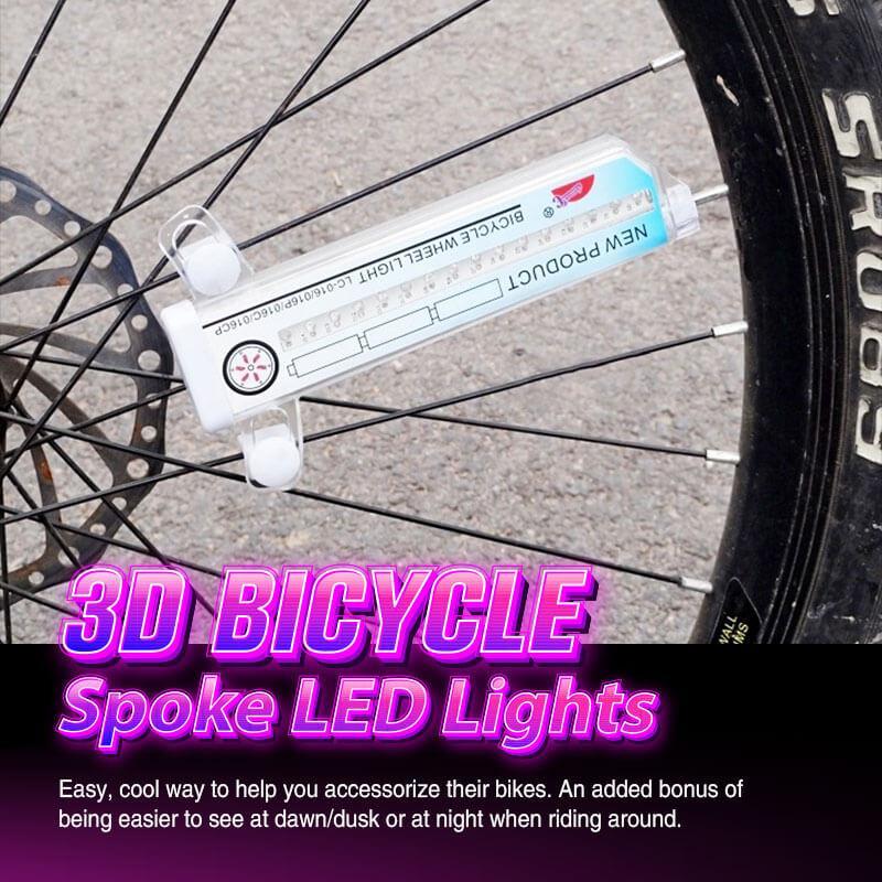 Bike Spoke LED Beacons — Motion-Sensitive, Colorful Rotating Patterns