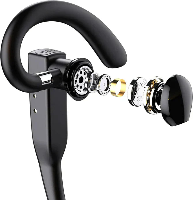 Kabelloses Bluetooth-Headset – Zwei Mikrofone, Geräuschunterdrückung