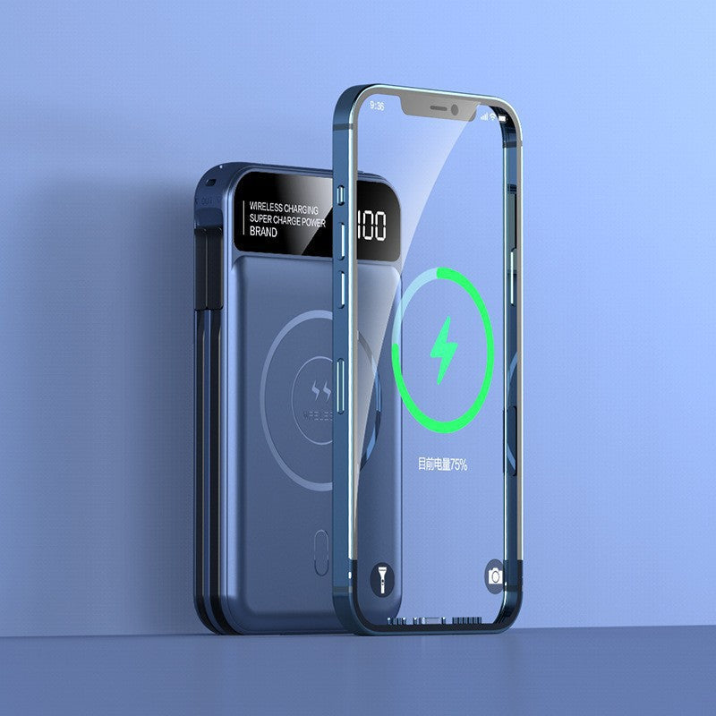 Kompakte kabellose Powerbank – Kabelloser Schnellladeakku