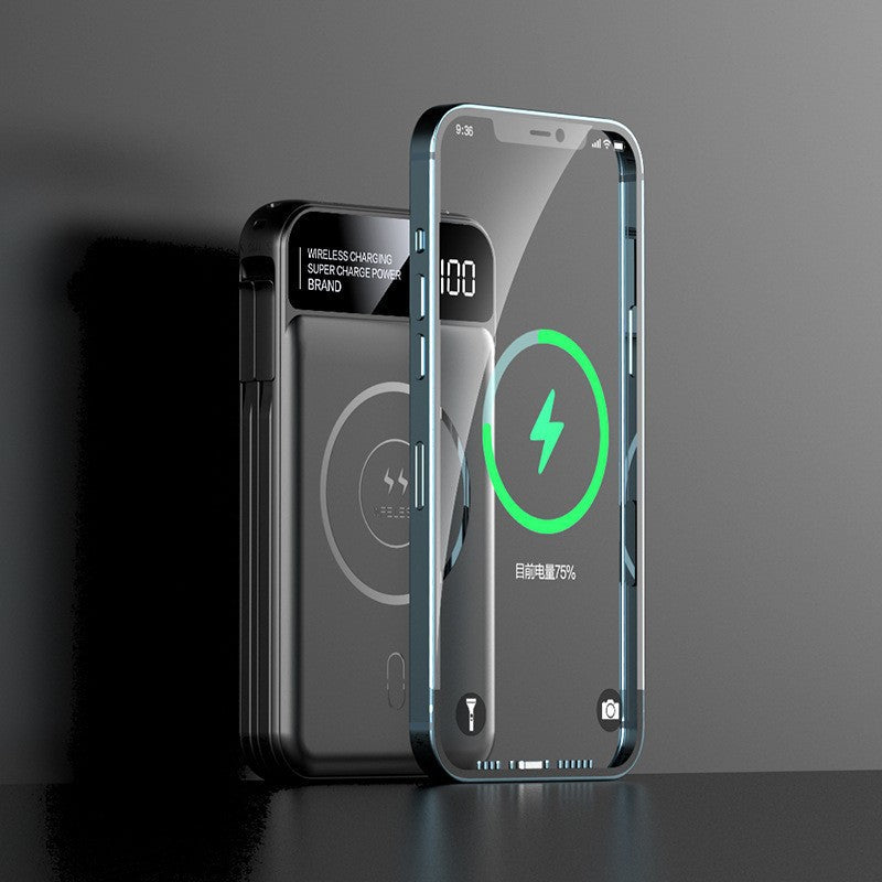 Kompakte kabellose Powerbank – Kabelloser Schnellladeakku