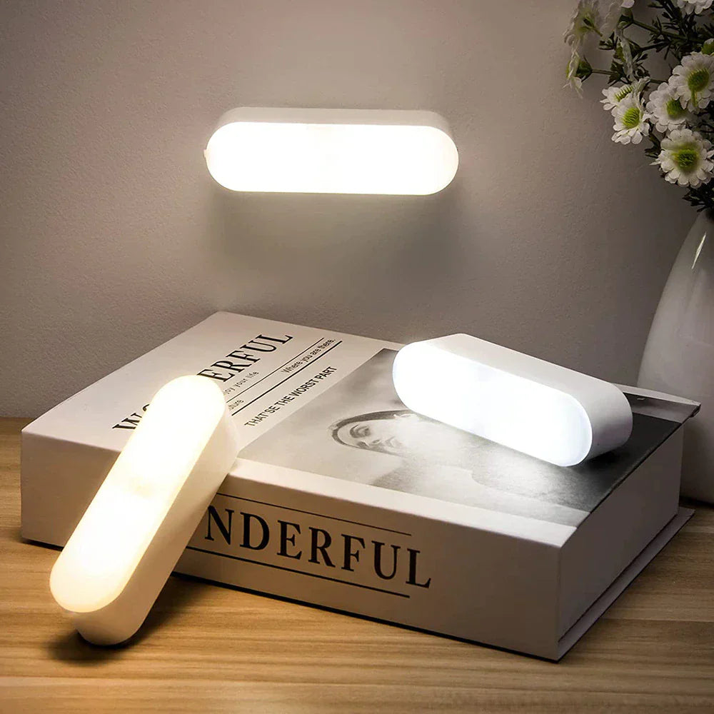LED-Wandleuchte mit Bewegungssensor - per USB wiederaufladbar, batteriebetrieben