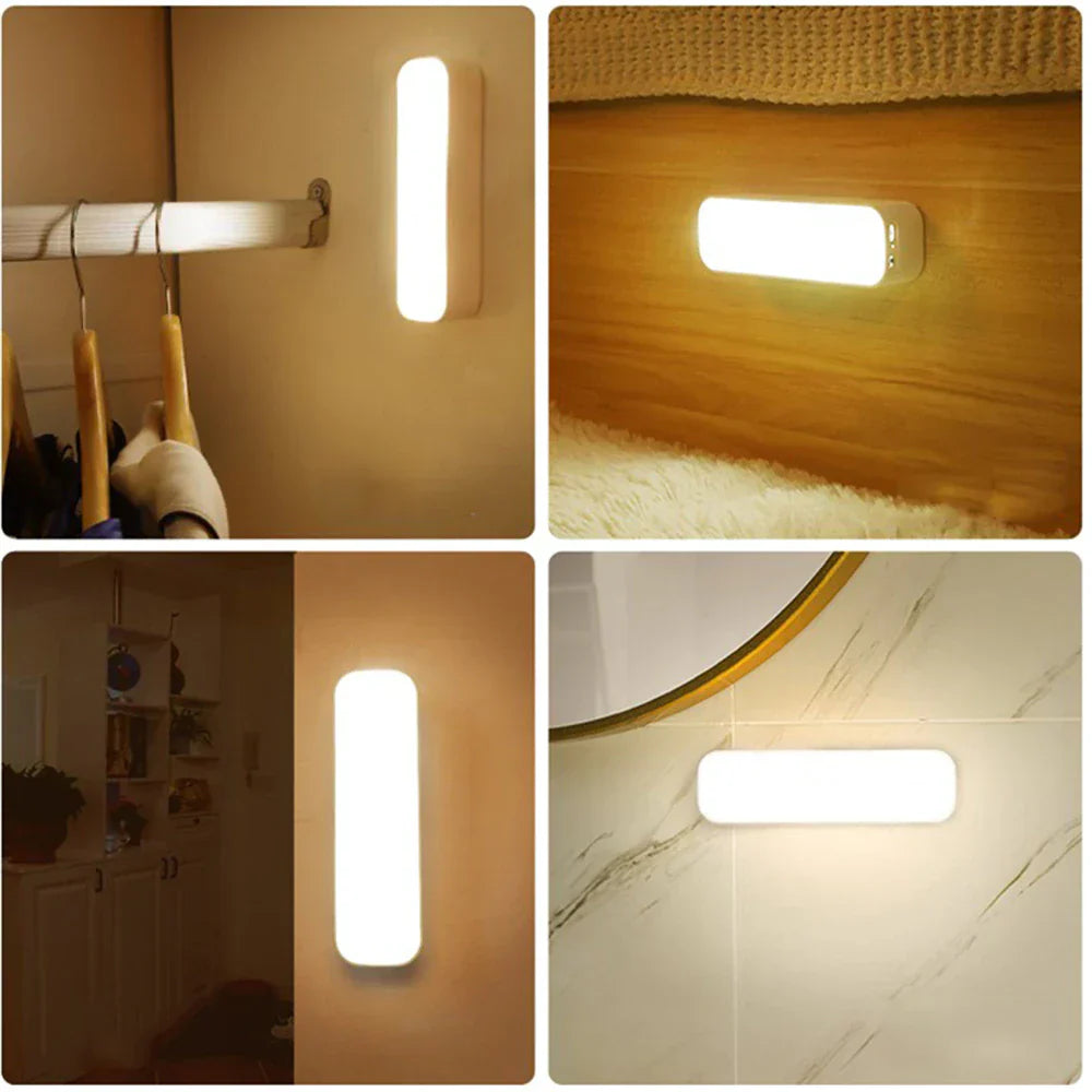 LED-Wandleuchte mit Bewegungssensor - per USB wiederaufladbar, batteriebetrieben