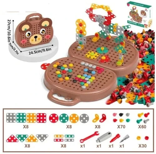 Wonder Play -leikkikokonaisuus — Montessori-tyyliset oppimisvälineet ja sähköruuvimeisselisarja
