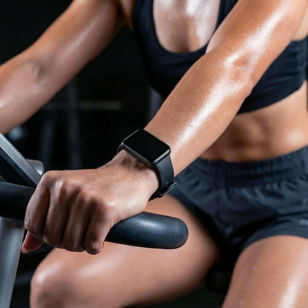 Xiaomi Smart Band 7 Pro用シリコン交換ストラップ — ブラック